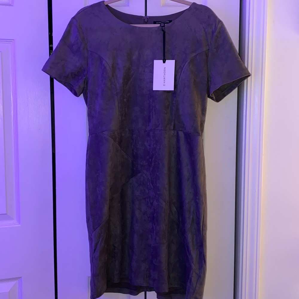 NWT | 41 Hawthorn Faux Suede Dress | Zips in the back